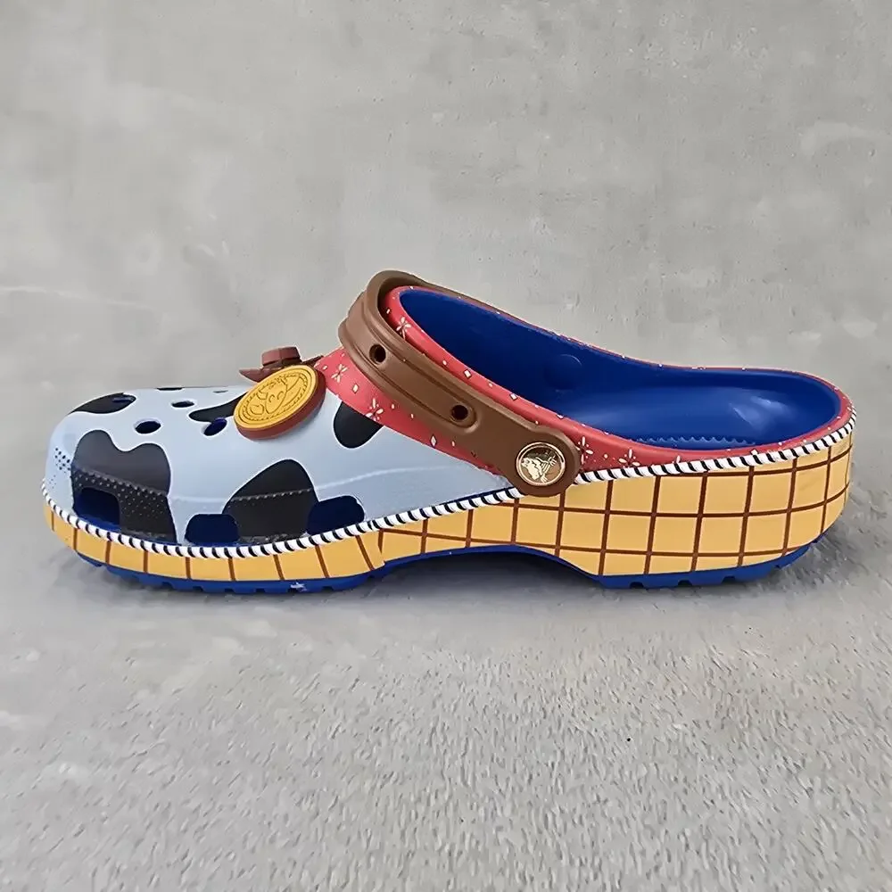 Crocs Toy Story Woody Shoe Mens Size 11 Clogs Disney Pixar Cow Print Womens 12.5